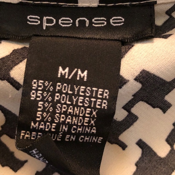 “Spence” Black & White sleeveless Blouse. Size: Medium - Picture 4 of 4